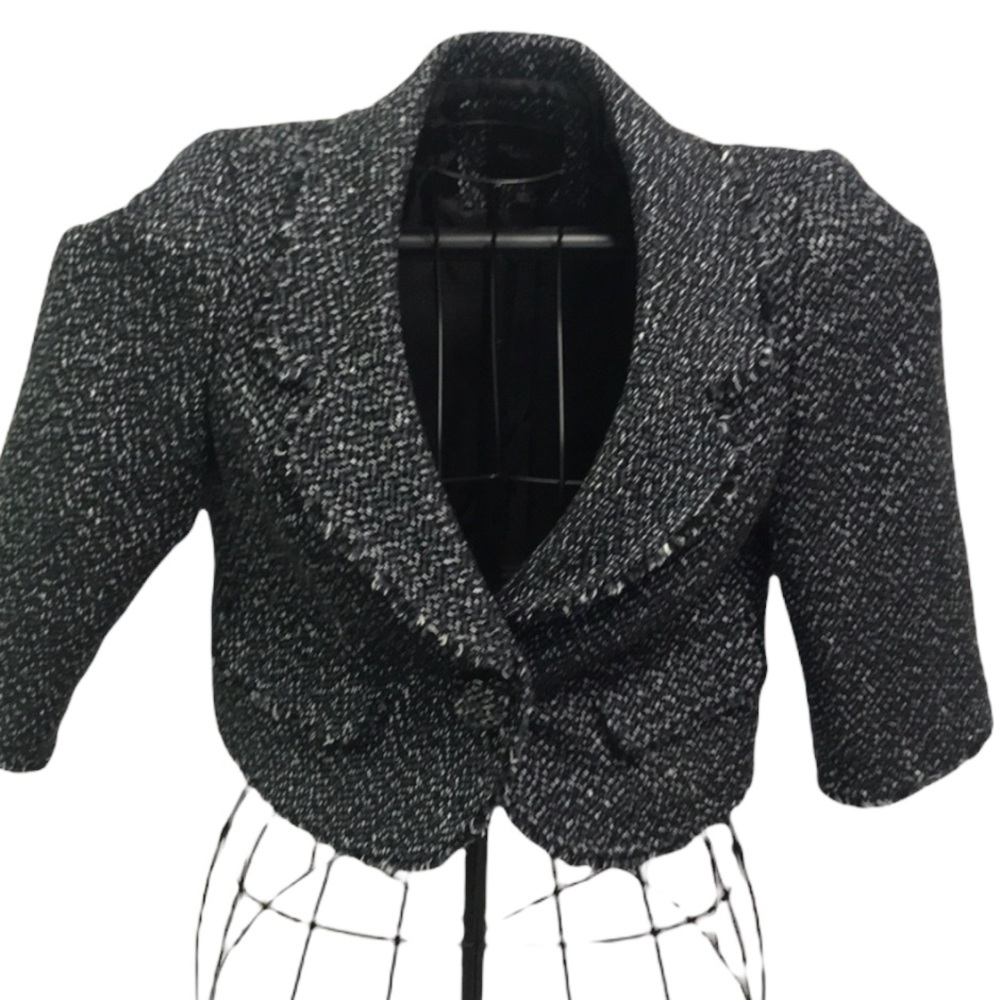 The Limited Marled Raw Edges Jacket